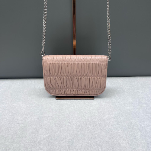 Prada Shoulder Bag Calfskin Light Pink