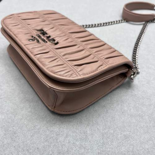 Prada Shoulder Bag Calfskin Light Pink
