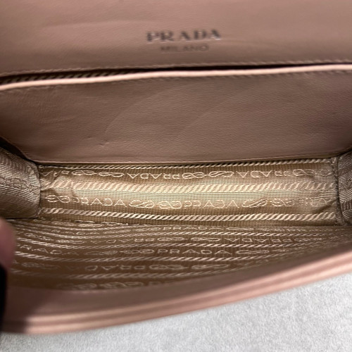 Prada Shoulder Bag Calfskin Light Pink