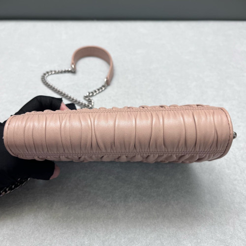 Prada Shoulder Bag Calfskin Light Pink