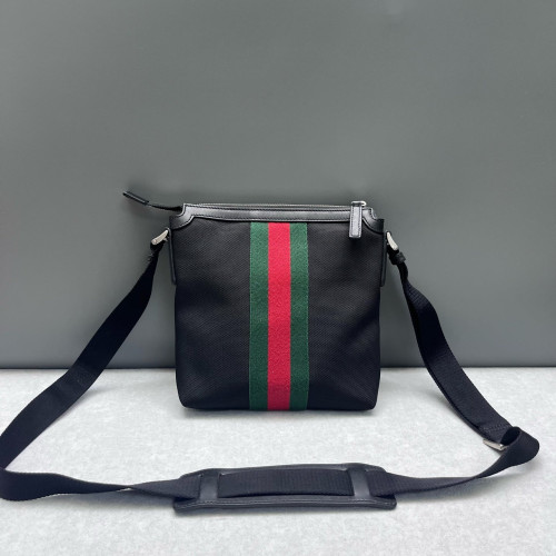 Gucci Crossbody Bag Canvas Black Green Red