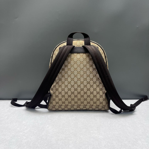 Gucci Backpack GG Supreme Monogram Beige Brown Black Gucci Backpack GG Supreme Monogram Beige Brown Black