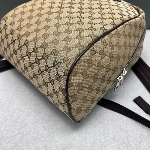 Gucci Backpack GG Supreme Monogram Beige Brown Black Gucci Backpack GG Supreme Monogram Beige Brown Black