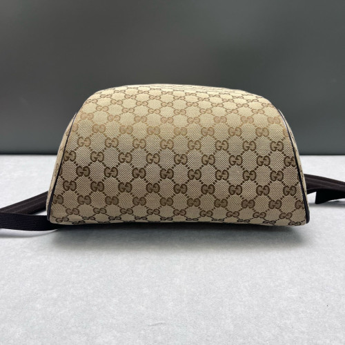 Gucci Backpack GG Supreme Monogram Beige Brown Black Gucci Backpack GG Supreme Monogram Beige Brown Black