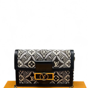 Louis Vuitton 1854 Dauphine Chain Wallet Since 1854 Jacquard Black White