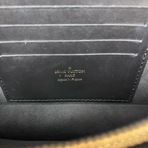 Louis Vuitton 1854 Dauphine Chain Wallet Since 1854 Jacquard Black White Louis Vuitton 1854 Dauphine Chain Wallet Since 1854 Jacquard Black White