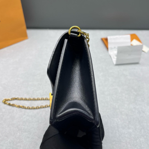 Louis Vuitton 1854 Dauphine Chain Wallet Since 1854 Jacquard Black White Louis Vuitton 1854 Dauphine Chain Wallet Since 1854 Jacquard Black White