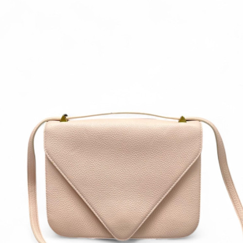 Bottega Veneta Shoulder Bag Grained Calfskin Nude Pink