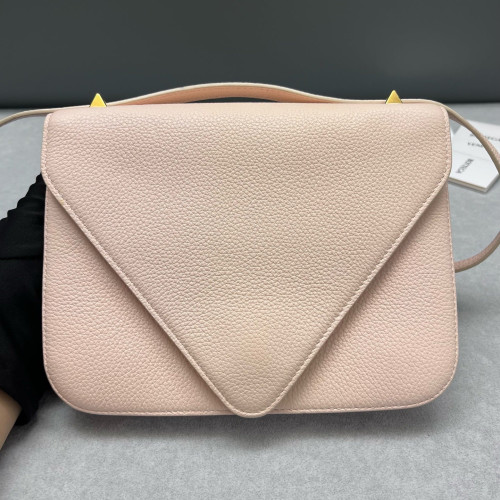 Bottega Veneta Shoulder Bag Grained Calfskin Nude Pink