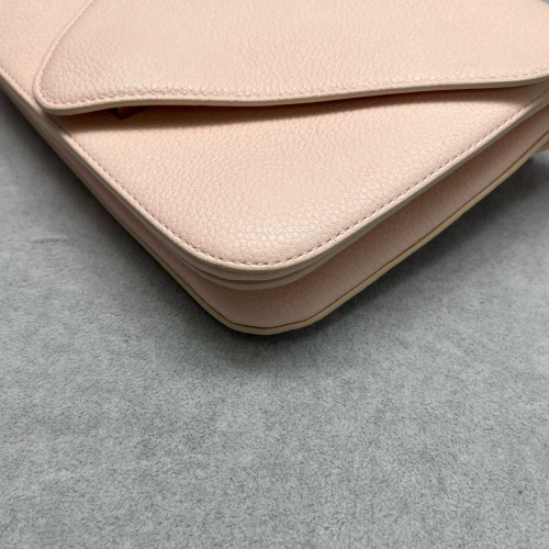 Bottega Veneta Shoulder Bag Grained Calfskin Nude Pink