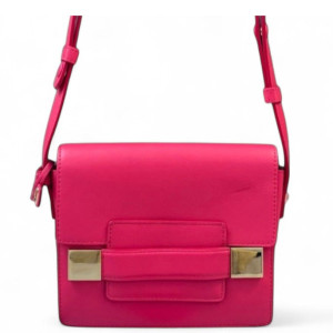 Delvaux Mini Madame Shoulder Bag Calfskin Pink