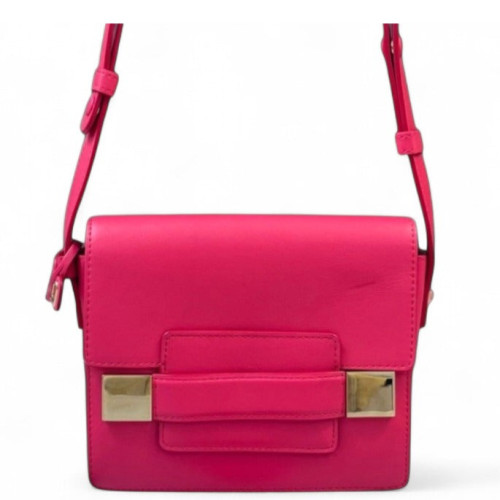 Delvaux Mini Madame Shoulder Bag Calfskin Pink