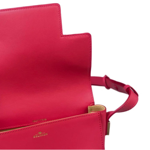 Delvaux Mini Madame Shoulder Bag Calfskin Pink
