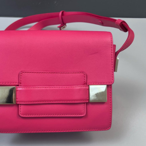 Delvaux Mini Madame Shoulder Bag Calfskin Pink