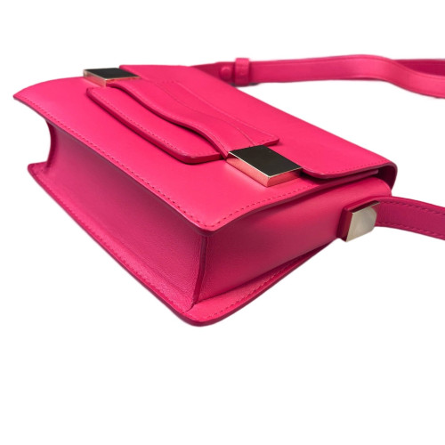 Delvaux Mini Madame Shoulder Bag Calfskin Pink