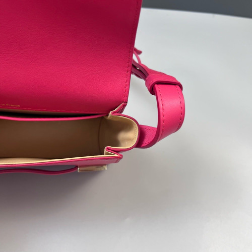 Delvaux Mini Madame Shoulder Bag Calfskin Pink