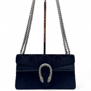 Gucci Crystal Small Dionysus Velvet Black