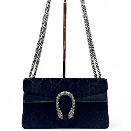Gucci Crystal Small Dionysus Velvet Black