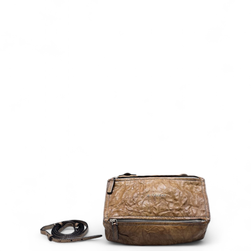 Givenchy Mini Pandora Crossbody Bag Aged Calfskin Brown Givenchy Mini Pandora Crossbody Bag Aged Calfskin Brown