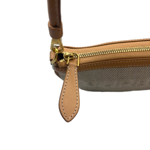Burberry Mini Olympia Shoulder Bag Canvas Beige Light Brown