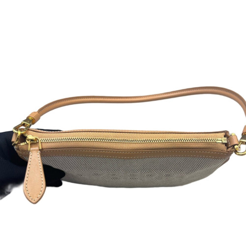 Burberry Mini Olympia Shoulder Bag Canvas Beige Light Brown