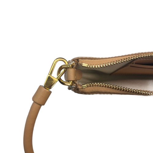 Burberry Mini Olympia Shoulder Bag Canvas Beige Light Brown