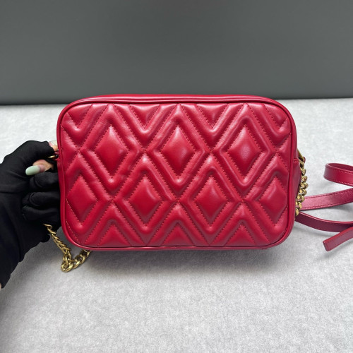 Miu Miu Shoulder Bag Calfskin Red