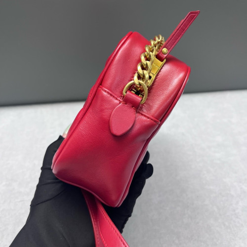 Miu Miu Shoulder Bag Calfskin Red
