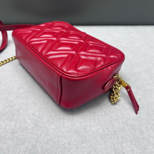 Miu Miu Shoulder Bag Calfskin Red