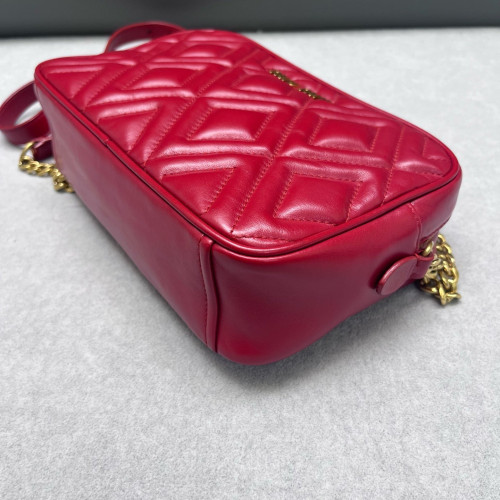 Miu Miu Shoulder Bag Calfskin Red