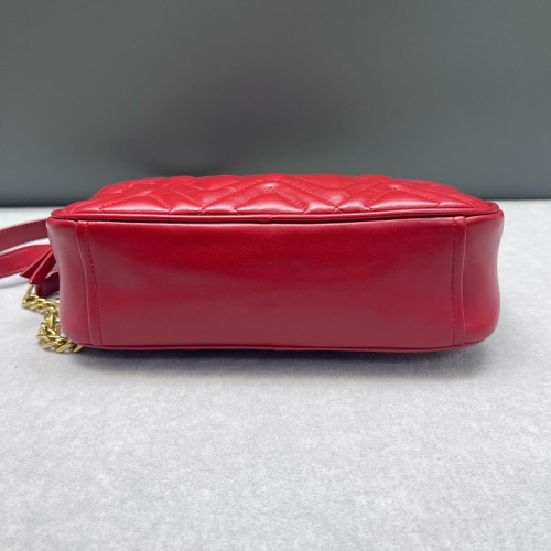 Miu Miu Shoulder Bag Calfskin Red