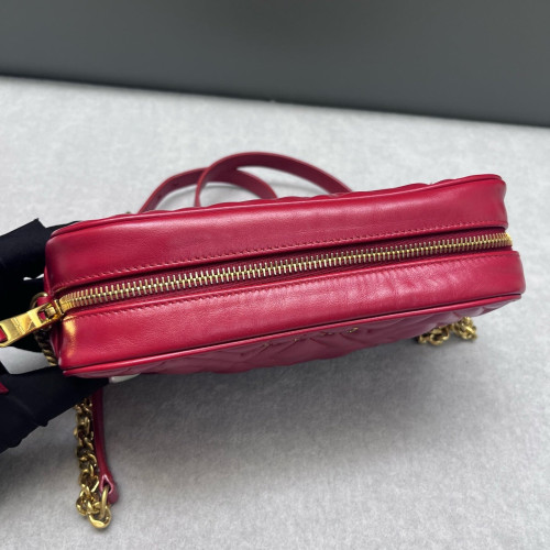 Miu Miu Shoulder Bag Calfskin Red