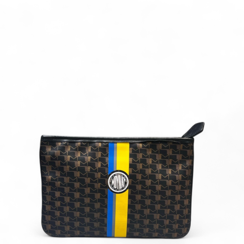 Moynat Toiletry Case Toile 1920 Monogram Brown Black Blue