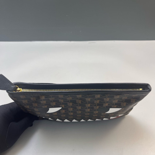 Moynat Toiletry Case Toile 1920 Monogram Brown Black Blue
