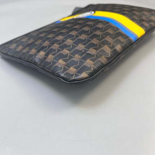 Moynat Toiletry Case Toile 1920 Monogram Brown Black Blue