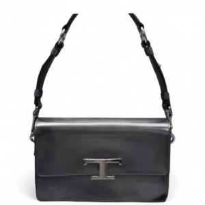 TOD'S Shoulder Bag Calfskin Black TOD'S Shoulder Bag Calfskin Black