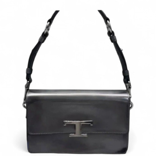 TOD'S Shoulder Bag Calfskin Black