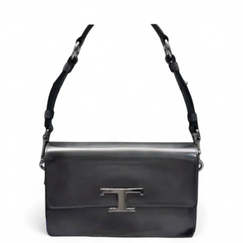TOD'S Shoulder Bag Calfskin Black