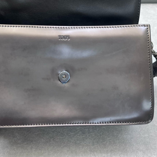 TOD'S Shoulder Bag Calfskin Black
