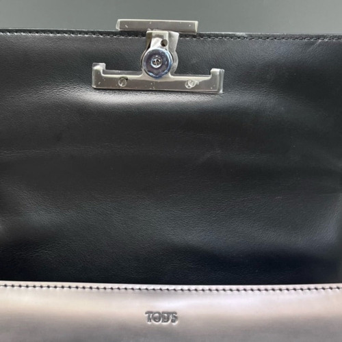TOD'S Shoulder Bag Calfskin Black