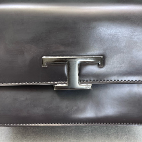 TOD'S Shoulder Bag Calfskin Black
