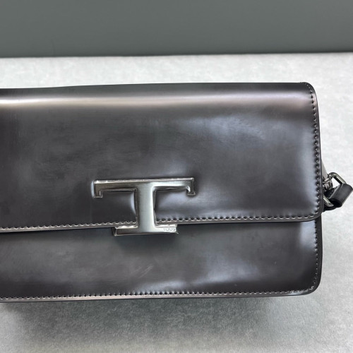 TOD'S Shoulder Bag Calfskin Black