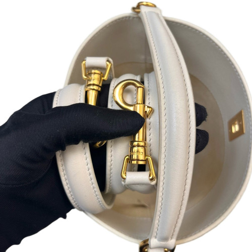 Celine Bucket 16 Bag Calfskin Beige Mystic White
