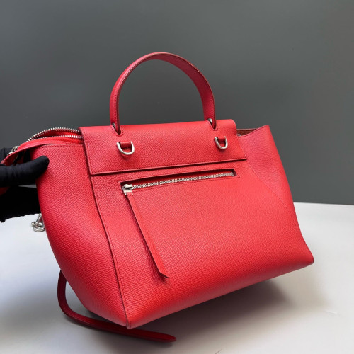 Celine Micro Belt Bag Grained Calfskin Red