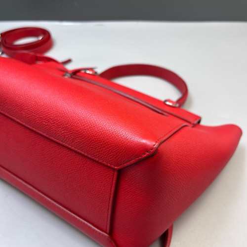 Celine Micro Belt Bag Grained Calfskin Red