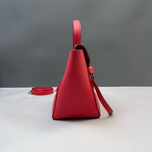 Celine Micro Belt Bag Grained Calfskin Red