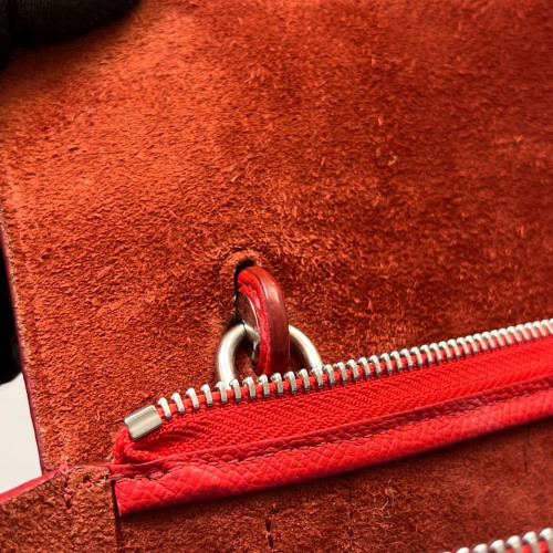 Celine Micro Belt Bag Grained Calfskin Red