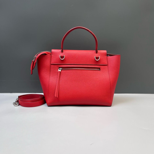 Celine Micro Belt Bag Grained Calfskin Red