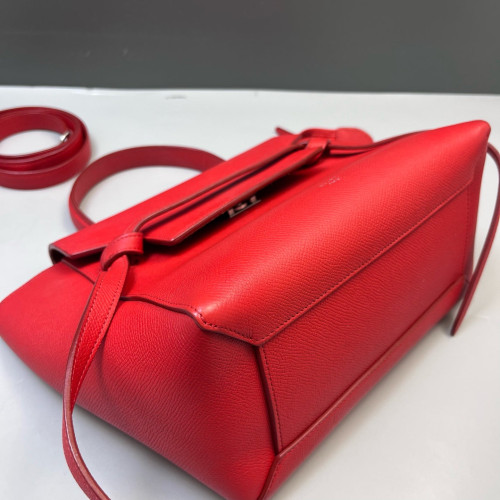 Celine Micro Belt Bag Grained Calfskin Red