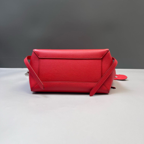 Celine Micro Belt Bag Grained Calfskin Red